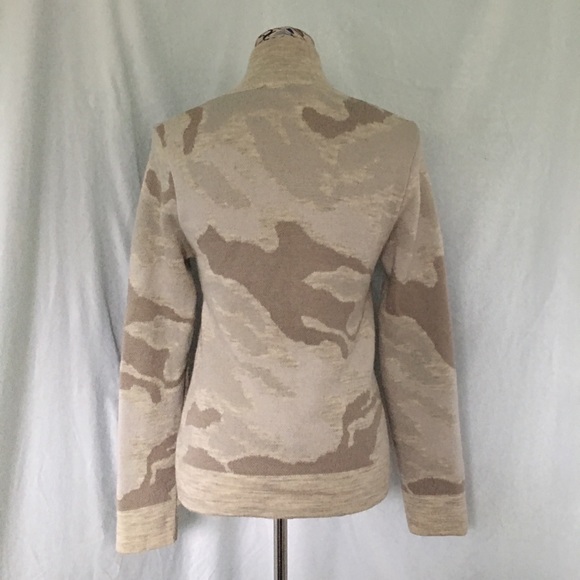 Nau Merino Wool 1/4 Zip Sweater Abstract Camo - Picture 3 of 8
